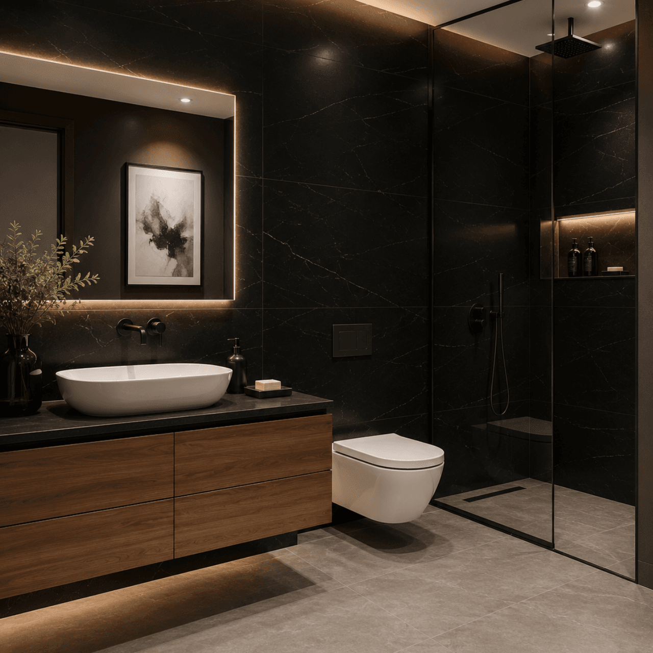 Fabius Elite Black Porcelain Tile 24x48 - Image 2