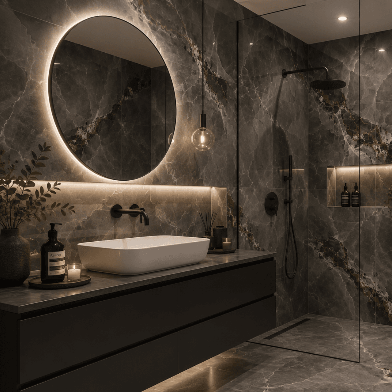 Marshal Black Porcelain Tile 24x48 - Image 2