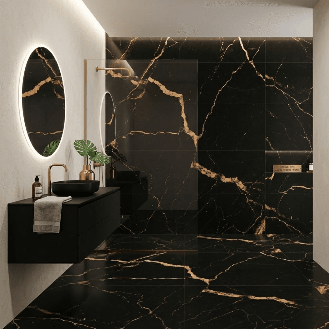 Simba Black Porcelain Tile 24x48 - Image 2