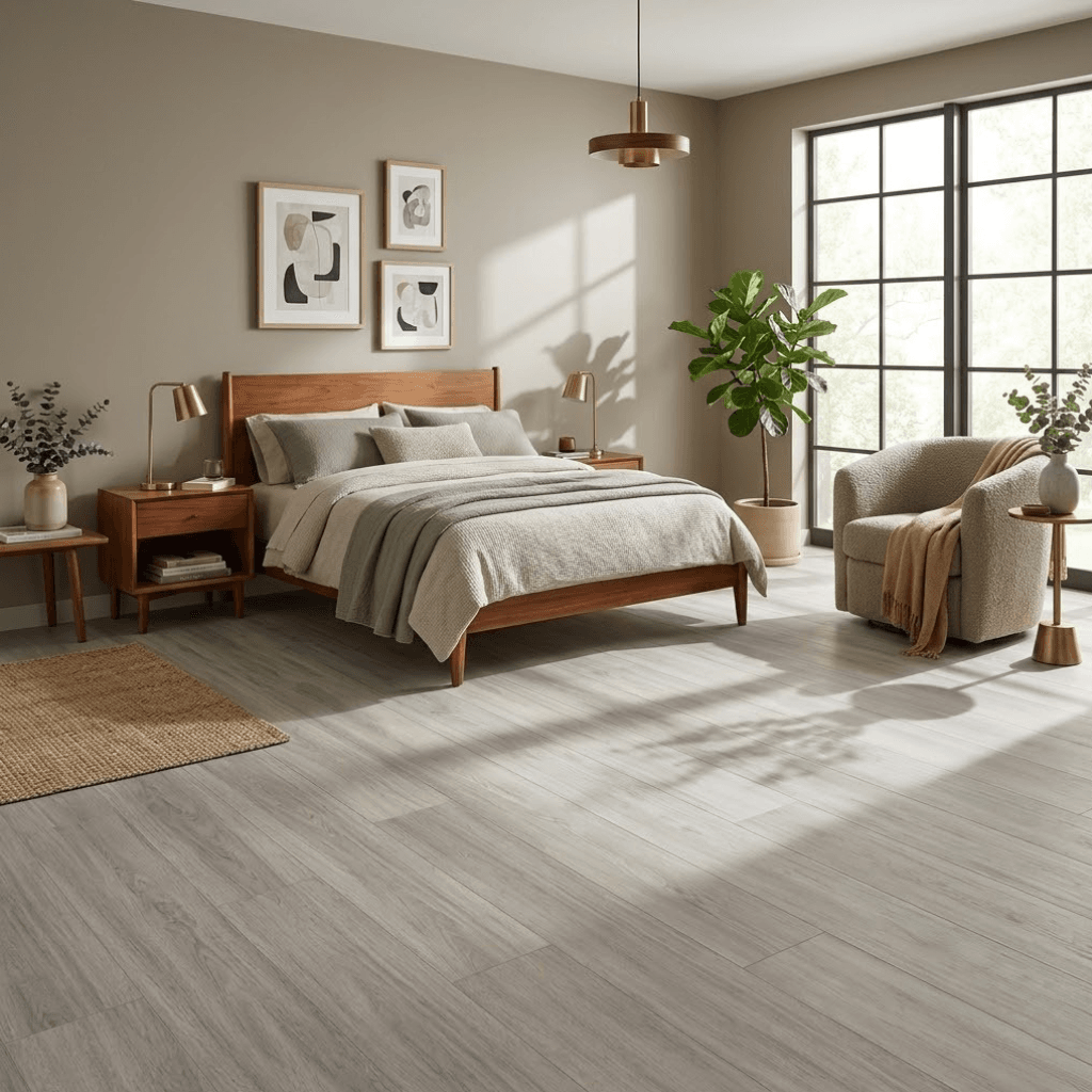 Gray Beach Rigid Core SPC Vinyl Flooring - Image 2