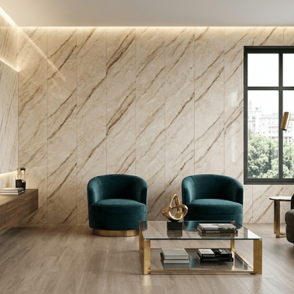 Sahara Cream Marble PVC Decorative Wall Panel - Image 2
