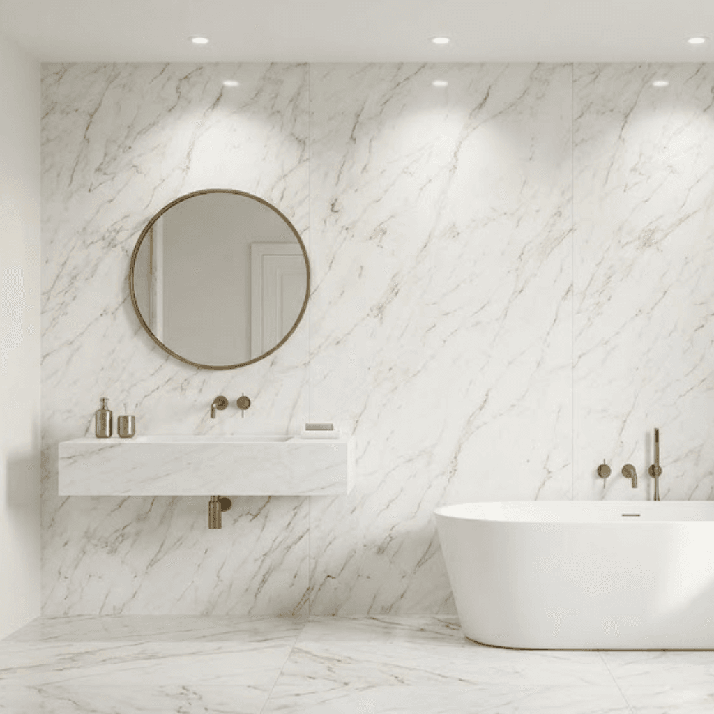 Light Sandstone Marble PVC Decorative Wall Panel - Image 2