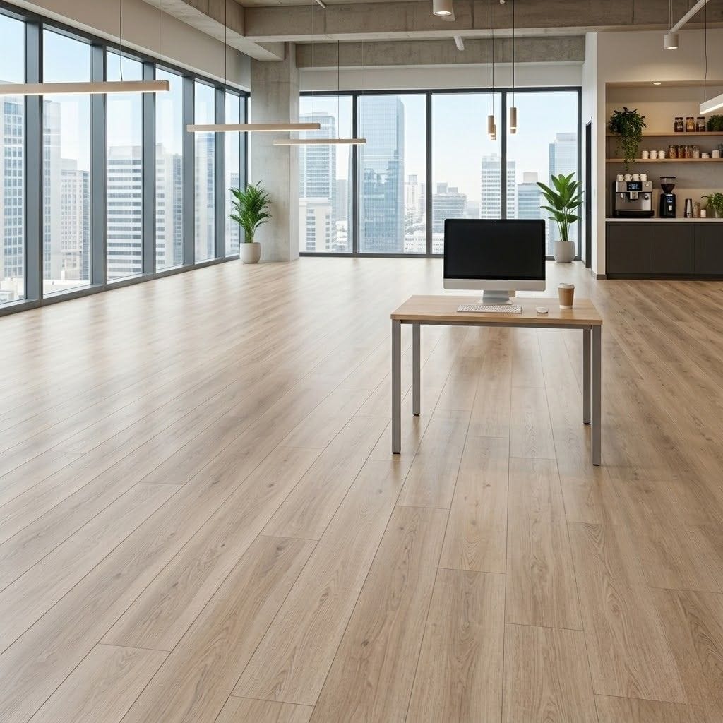 Champagne Oak Rigid Core SPC Vinyl Flooring Planks - Image 2