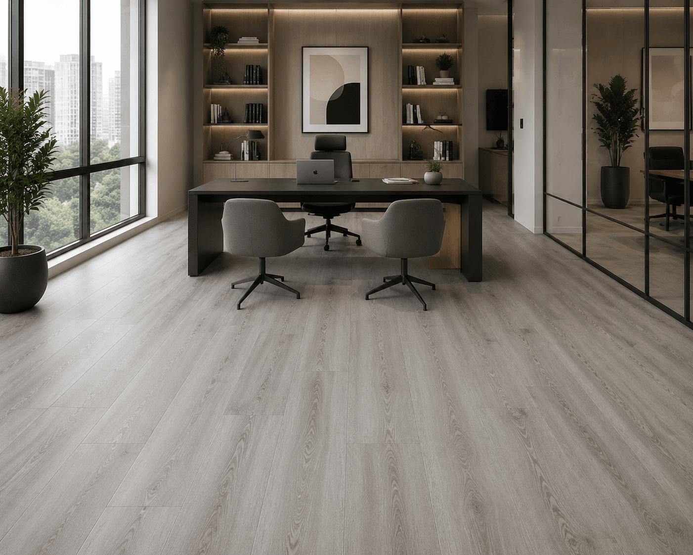 Silvered Rigid Core SPC Vinyl Flooring - Image 2