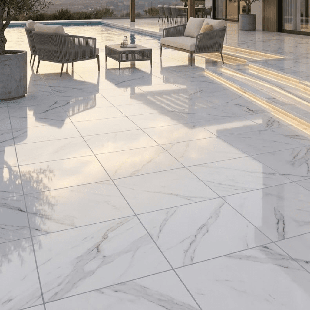 Thasos Carrara 32x32 Porcelain Tile - Image 2
