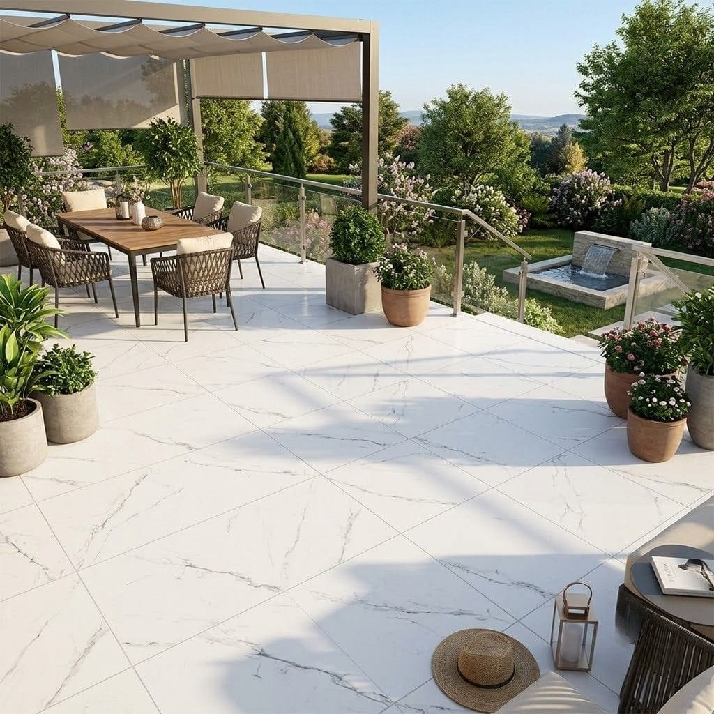 Carrara Gray 32x32 Porcelain Tile - Image 2