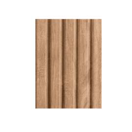 W24 Smoky Oak Grain Indoor Fluted Wall Panel