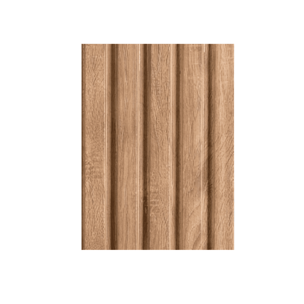 W24 Smoky Oak Grain Indoor Fluted Wall Panel