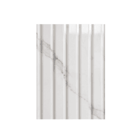 light calacatta marble indoor fluted wall panel elegant white marble effect soft grey veins