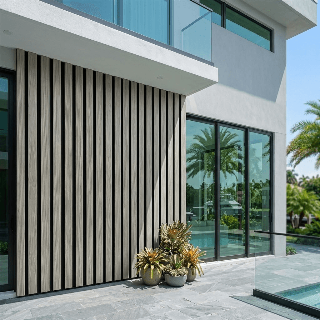 WPC E6-YG1 Outdoor Fluted Wall Panel (V3) - Image 2