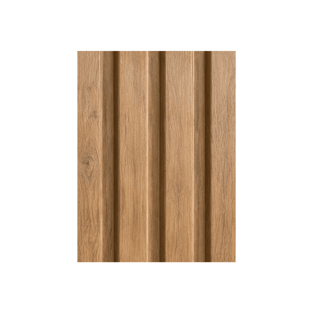 w40 warm oak indoor fluted wall panel cozy natural wood grain texture
