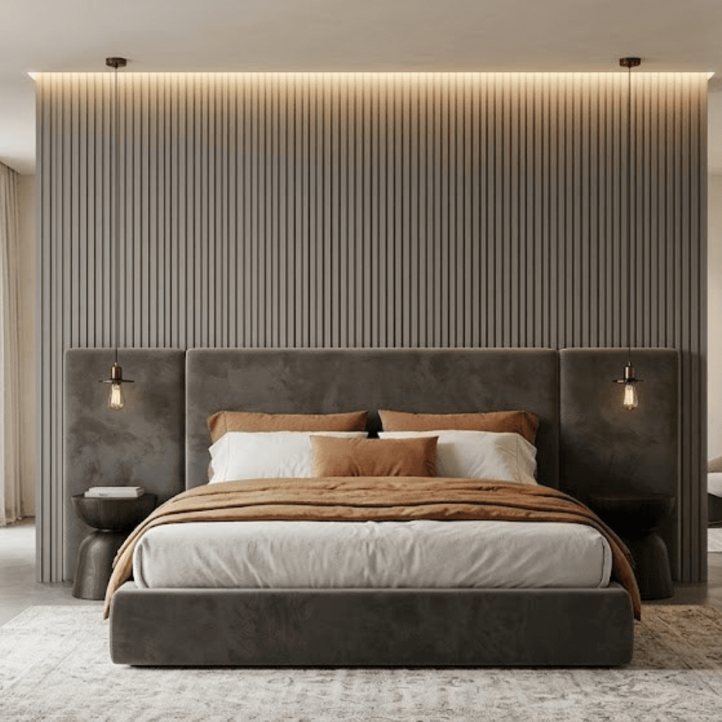 W51 Urban Line Grey Indoor Fluted Wall Panel - Image 2