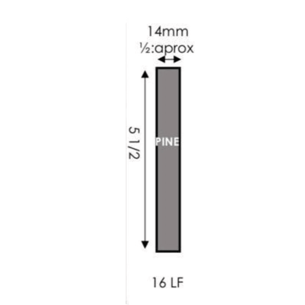 Pine Baseboard Moulding 5 1/2 x 16 LF - Image 2